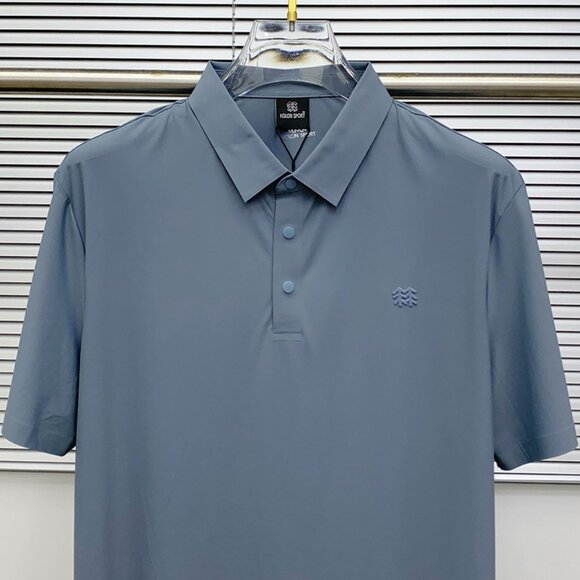 Blue Quick-Drying Lapel Polo Shirt Kolon Sport - Picture 2 of 8